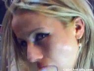 cute sexy blonde sucking on a dildo3.flv