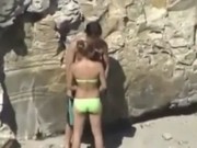 Amateur Doggystyle Quickie Public Beach