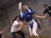 Asuka Ohzora Cosplay chick in bukkake