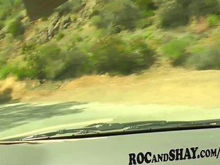 EBONY CAR FUCK TRIP !!