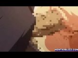 Busty hentai babe hard wetpussy fucked in the roof