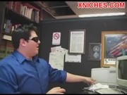 Hot secretary oral sex with her boss