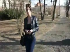 Stunning Amateur Girlfriend Katarina Flashing Tits And Banged In Public