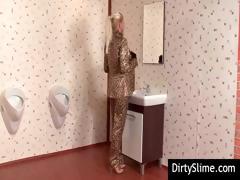 Two Slutty Lesbian Lovers Suck A Fake Cock In A Glory Hole