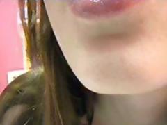 Stripping Tight Vagina Before Camera