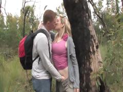 Real Amateur Outdoor Blowjob Couple