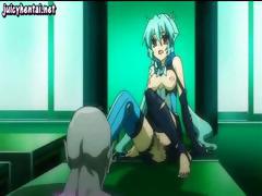 Busty Anime Babe Is Getting Drilled Hard And Has To Give Head