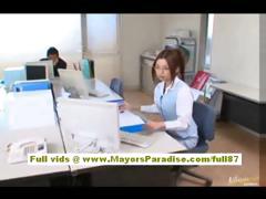 Risa Kasumi Sexy Office Worker Enjoys Fucking Her Co Workers