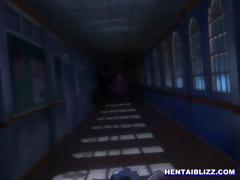 Hentai Coed Caught And Drilled By Tentacles