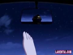 Busty Hentai Policewoman Is Getting Pussy Drilled In The Car