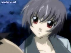 Anime Girl Is Outside With Her Lover And Gets Her Pussy Licked