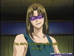 Tied Up Hentai Teacher With Massive Tits