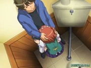 Schoolgirl hentai tittyfucking and standi ...