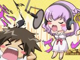 Anime girl gets sperm on her boobs