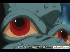 Busty Hentai Gets Caught By Tentacles And Electric Shocks