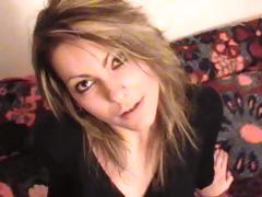 Cute Blonde Eats His Rod And Then Takes It Hard Up Her Ass