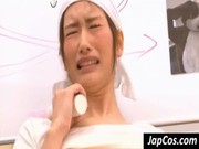 Asian girl gets slit toyed