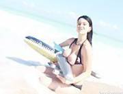  Adrianne Black Has Fun At The Beach 