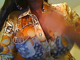 She can break the buttons on a shirt.