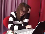 Cute Rino Mizusawa enjoys her new toy inside the pussy
