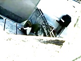 Mi vecina pintando su terraza