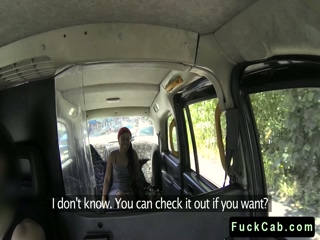 British ebony fucks in fake taxi
