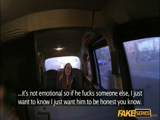 Wet and Horny passenger sucks a drivers big cock