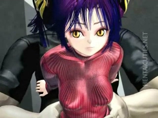 Slutty 3D anime hoe gets fucked