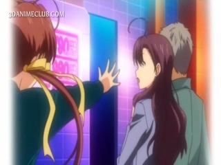 Teenage 3d hentai girl fighting over a big shaft