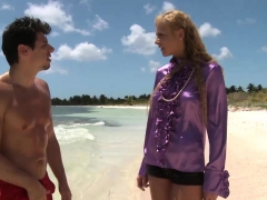 Beautiful Teen Gets Fucked On The Beach