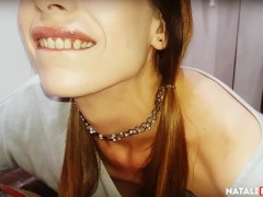 My girlfriend wants me to fuck her mouth and cum inside - Natali Fiction