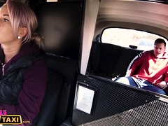 Female Fake Taxi Busty Driver Swaps Fare For Fuck