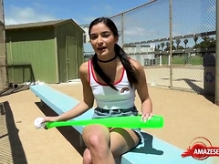 Latin Teen Outdoor With Facial