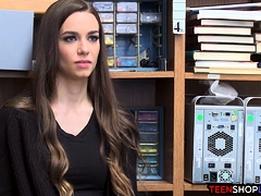 Tight Body Teen Thief Busted And Fucked By Security