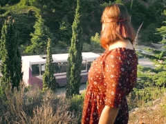 Public Blowjob at the busy Highway