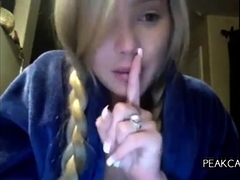 Lovely Blonde With Tight Pussy Masturbate Solo