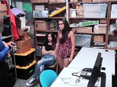 Tight Teen Duo Boned Hard For Shoplifting