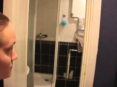 Blonde Slut Blowjob Grandpa Small Dick Garage