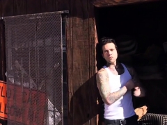 Yard Worker Anal Fucks Tied Up Rich Boss