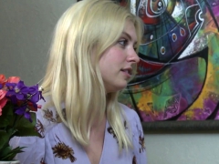 Blonde Lesbian Fingered