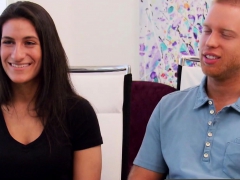 Couples Share Time Together In Backyard