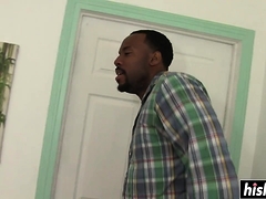 Black Cock Pleases A Blonde Babe