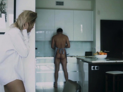 Horny Couple Enjoyed Fucking At A Desk In The Kitchen