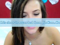 Cute Curly Brunette Solo Webcam Masturbation