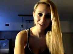 Blonde Beauty Sucks Her Teenage Boyfriend's Cock