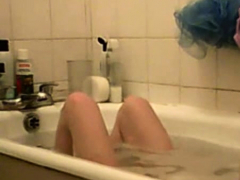 Cute Teen Caught In Bath