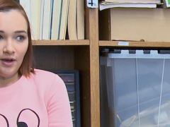 Redhead Teen Thief Fucked After Strip Search