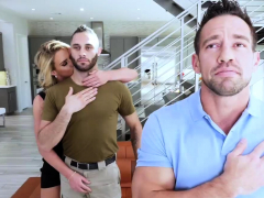 Mother Boss's Pal Taboo Vintage Army Boy Meets Busty