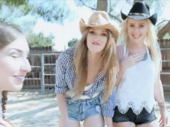Cowgirls Spinning On Farmers Throbbing Cock