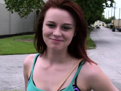 Enticing Redhead Sage Evans Enjoys Facials After Sex